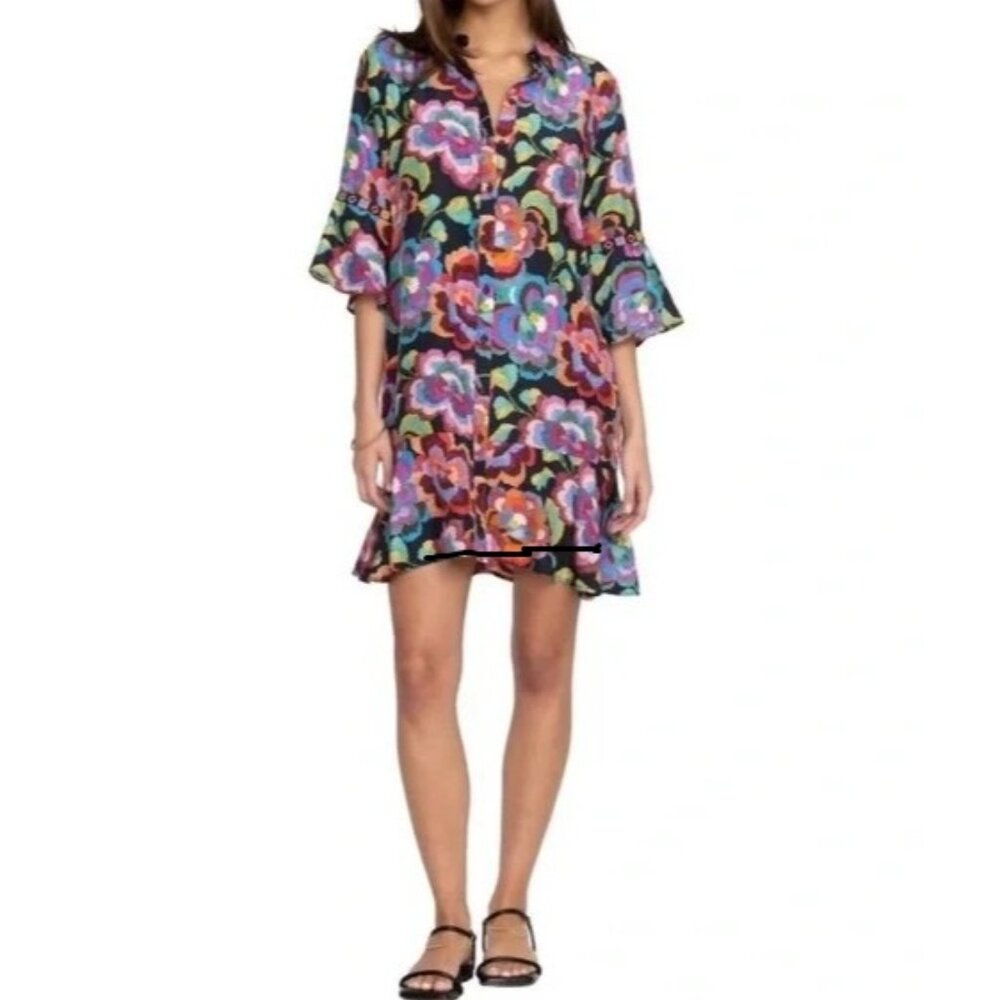 Johnny Was Calanthe Tiered Flounce Dress FREE SHIPPING!